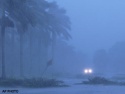 Fri., Aug. 13: High winds and heavy rains from Hurricane Charley reduced visibility severely and scattered trees across roadways in downtown Naples, Fla