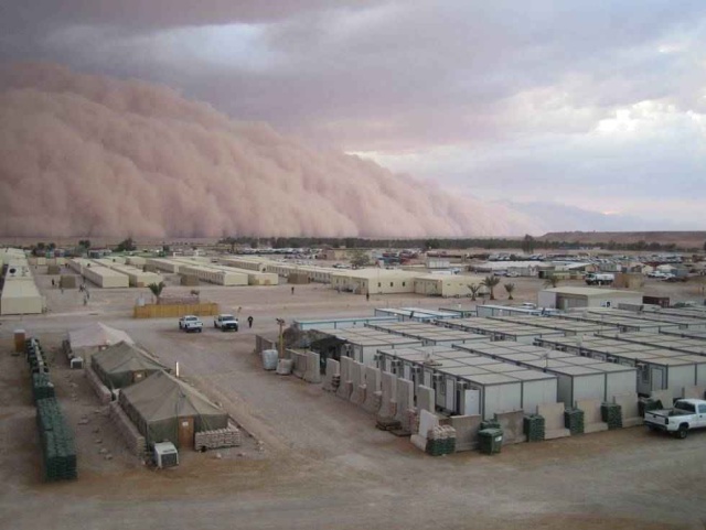 Sand Storm in Al Asad, IRAQ